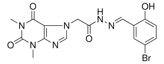 N'-[(E)-(5-BROMO-2-HYDROXYPHENYL)METHYLIDENE]-2-(1,3-DIMETHYL-2,6-DIOXO-1,2,3,6-TETRAHYDRO-7H-PURIN-7-YL)ACETOHYDRAZIDE AldrichCPR