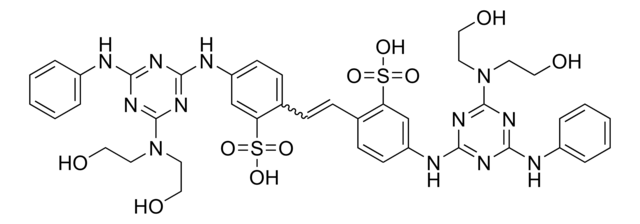 Fluorescent Brightener 28 used as a stain and brightening agent