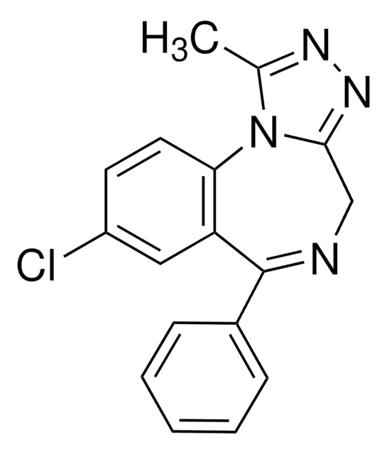 阿普唑仑标准液 溶液 1.0&#160;mg/mL in methanol, ampule of 1&#160;mL, certified reference material, Cerilliant&#174;