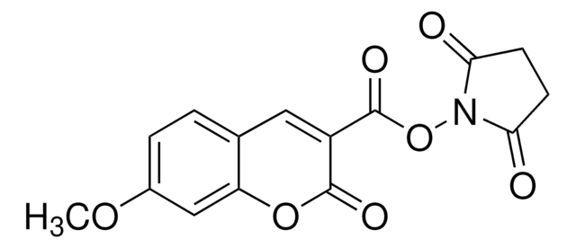 7-Methoxycoumarin-3-carboxylic acid N-succinimidyl ester suitable for fluorescence, &#8805;97.0% (HPLC)