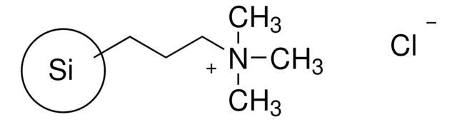 3-(三甲基铵)丙基-官能化硅胶, 氯化物 200-400&#160;mesh, extent of labeling: 1.2&#160;mmol/g loading