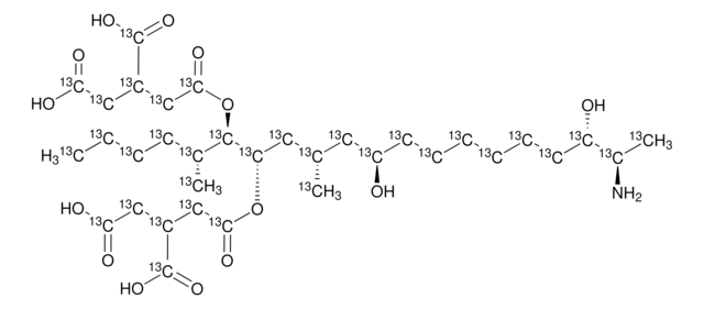 伏马毒素 B3-13C34 溶液 ~10&#160;&#956;g/mL in acetonitrile: water, analytical standard