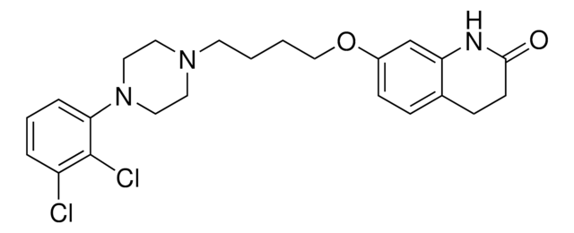 Aripiprazole solution 1.0&#160;mg/mL (50:50 Methanol/Water with 1% 1N HCl), ampule of 1&#160;mL, certified reference material, Cerilliant&#174;