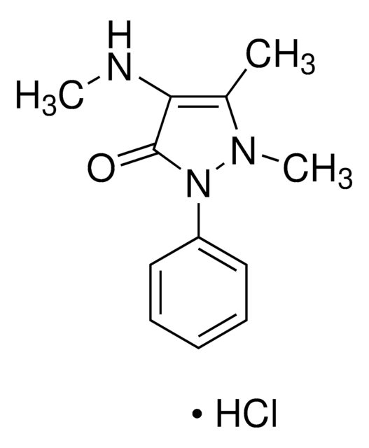 4-甲基氨基安替比林 盐酸盐 certified reference material, pharmaceutical secondary standard