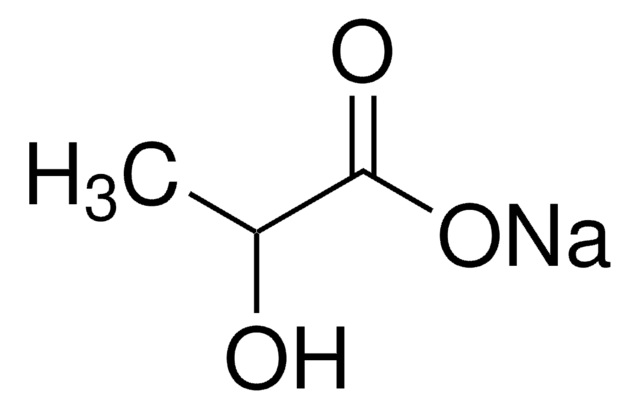  DL -乳酸钠 溶液 BioReagent, syrup, 60&#160;% (w/w), synthetic, suitable for cell culture