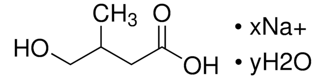 4-Hydroxyisovaleric acid sodium salt hydrate analytical standard