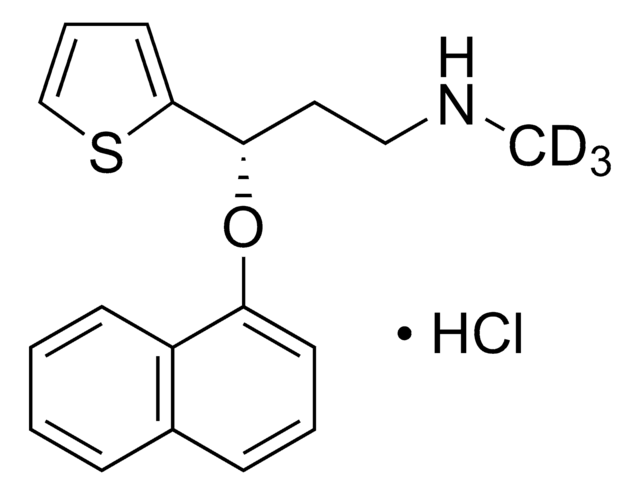 Duloxetine-D3 hydrochloride solution 100&#160;&#956;g/mL in methanol (as free base), ampule of 1&#160;mL, certified reference material, Cerilliant&#174;