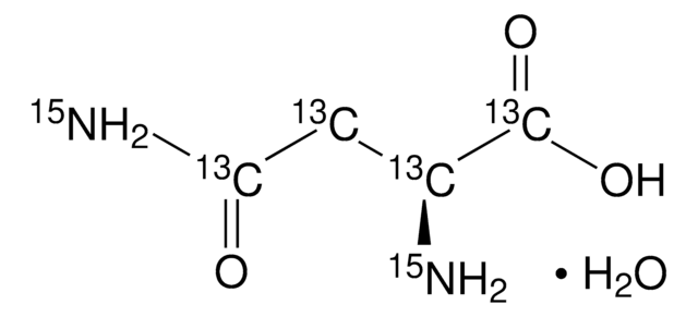 L-天冬酰胺-13C4,15N2 一水合物 98 atom % 13C, 98 atom % 15N, 95% (CP)