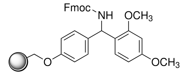 Rink 酰胺树脂 50-90&#160;mesh, extent of labeling: 0.8-1.0&#160;mmol/g N loading