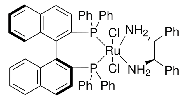 Dichloro[(S)-(&#8722;)-2,2&#8242;-bis(diphenylphosphino)-1,1&#8242;-binaphthyl][(1R,2R)-(+)-1,2-diphenylethylenediamine] ruthenium(II) 95%