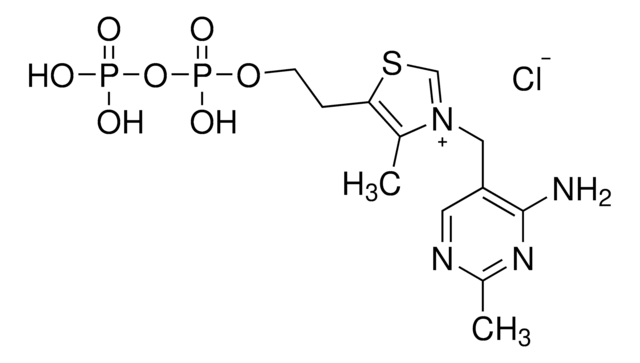 Thiamine pyrophosphate (Vitamin B1 pyrophosphate) solution 1&#160;mg/mL (50:50 Methanol:Water), certified reference material, ampule of 1&#160;mL, Cerilliant&#174;