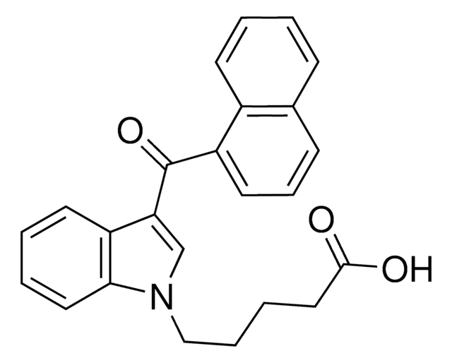 JWH-018 5-戊酸代谢物标准液 CRM 溶液 100&#160;&#956;g/mL in methanol, ampule of 1&#160;mL, certified reference material, Cerilliant&#174;