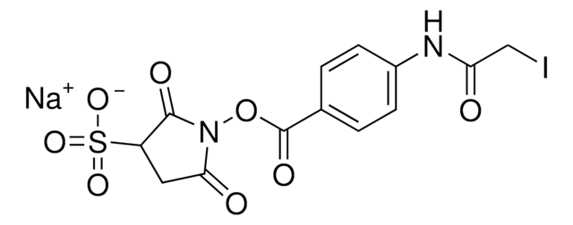 Sulfo-SIAB (sulfosuccinimidyl (4-iodoacetyl)aminobenzoate)