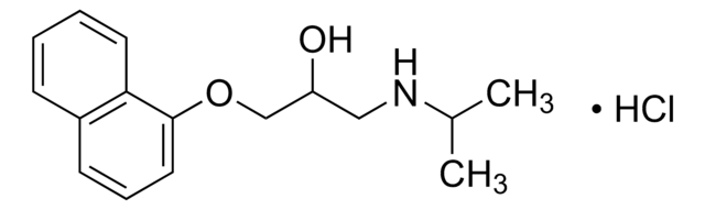 普萘洛尔 盐酸盐 溶液 1.0&#160;mg/mL in methanol (as free base), ampule of 1&#160;mL, certified reference material, Cerilliant&#174;