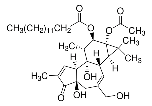 佛波醇12-十四酸酯13-乙酸酯 InSolution, &#8805;98%, 10 mM in DMSO, extremely potent mouse skin tumor promoter