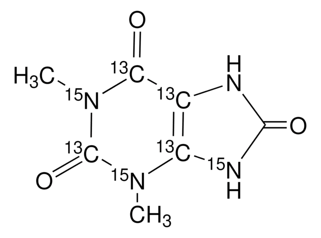 1,3-Dimethyluric acid-2,4,5,6-13C4-1,3,9-15N3 &#8805;98 atom %, &#8805;98% (CP)