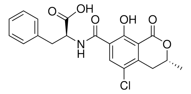 赭曲霉素 A 溶液 certified reference material, 50&#160;&#956;g/mL in benzene: acetic acid (99:1), ampule of 1&#160;mL