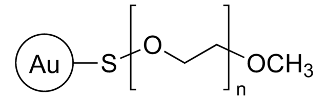 Gold nanoparticles 5&#160;nm diameter, methyl terminated, PEG 5000 coated, OD 50, dispersion in H2O