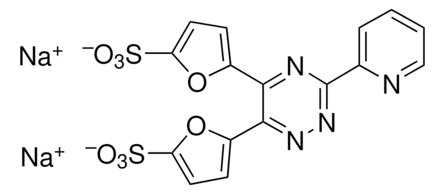 3-(2-Pyridyl)-5,6-di(2-furyl)-1,2,4-triazine-5&#8242;,5&#8242;&#8242;-disulfonic acid disodium salt Suitable for determination of Fe