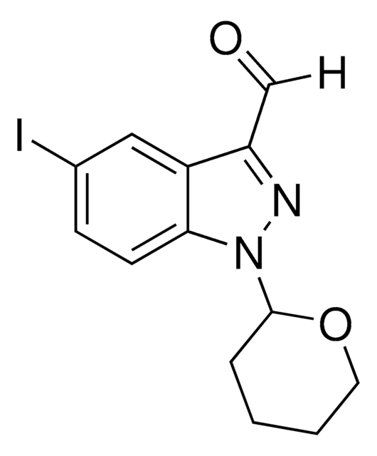 5-Iodo-1-(tetrahydro-2H-pyran-2-yl)-1H-indazole-3-carbaldehyde AldrichCPR