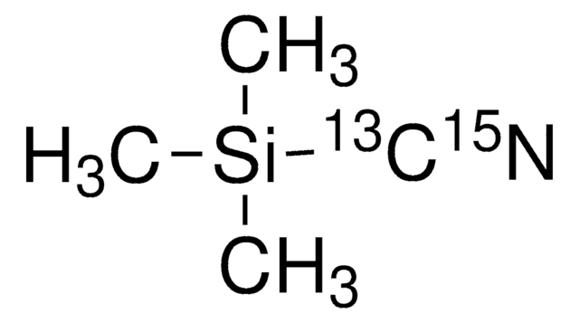 Trimethylsilyl cyanide-13C,15N 99 atom % 13C, 98 atom % 15N, 97% (CP)