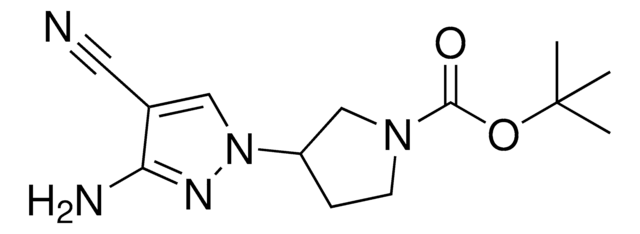 tert-Butyl 3-(3-amino-4-cyano-1H-pyrazol-1-yl)-1-pyrrolidinecarboxylate AldrichCPR