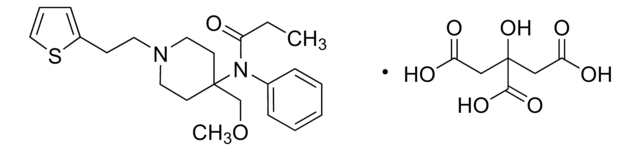 Sufentanil Citrate solution 100&#160;&#956;g/mL in methanol (as free base), ampule of 1&#160;mL, certified reference material, Cerilliant&#174;