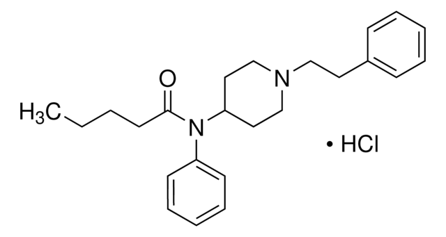 Valeryl fentanyl hydrochloride solution 100&#160;&#956;g/mL in methanol (as a free base), certified reference material, ampule of 0.5&#160;mL, Cerilliant&#174;